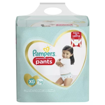 Imagen 2 de 2 de Pañales Pampers Premium Care Pants  XG x52 Unidades