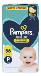 Miniatura 8 de 9 de Pañales Pampers Babydry P x56 unidades