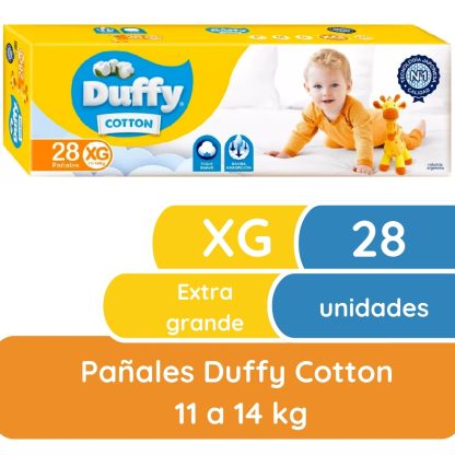 Imagen 2 de 5 de Pañales Duffy Cotton XG x 28 unidades