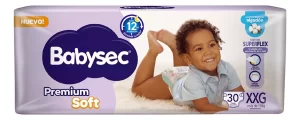 Miniatura 1 de 2 de Pañales Babysec Premium Soft XXG x 30 unidades