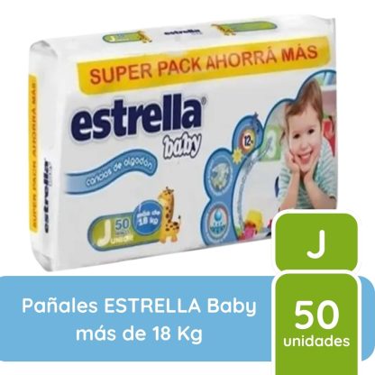 Imagen 2 de 4 de Pañales Estrella Super Pack Talle Junior x50 unidades