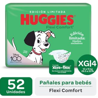 Pañales Huggies Flexi Comfort XG x52 unidades