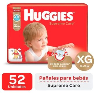 Pañales Huggies Supreme Care XG x52 unidades