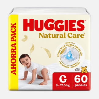 Paquete Huggies Natural Care g 60 blanco