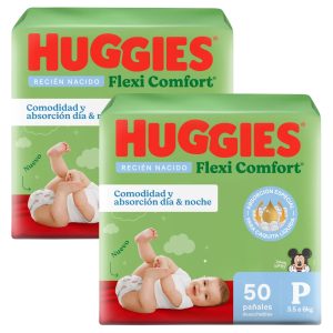 combo huggies flexi comfort talle p 50 uni