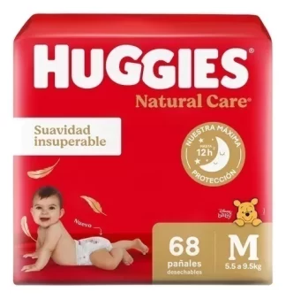 huggies natural care m 68 rojos