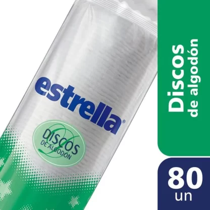 Imagen 3 de 3 de Discos De Algodón Estrella X 80 U tubo