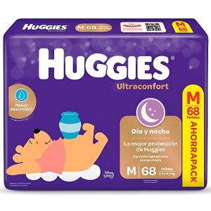 Miniatura 1 de 2 de Pañales Huggies Ultraconfort M x 68 unidades