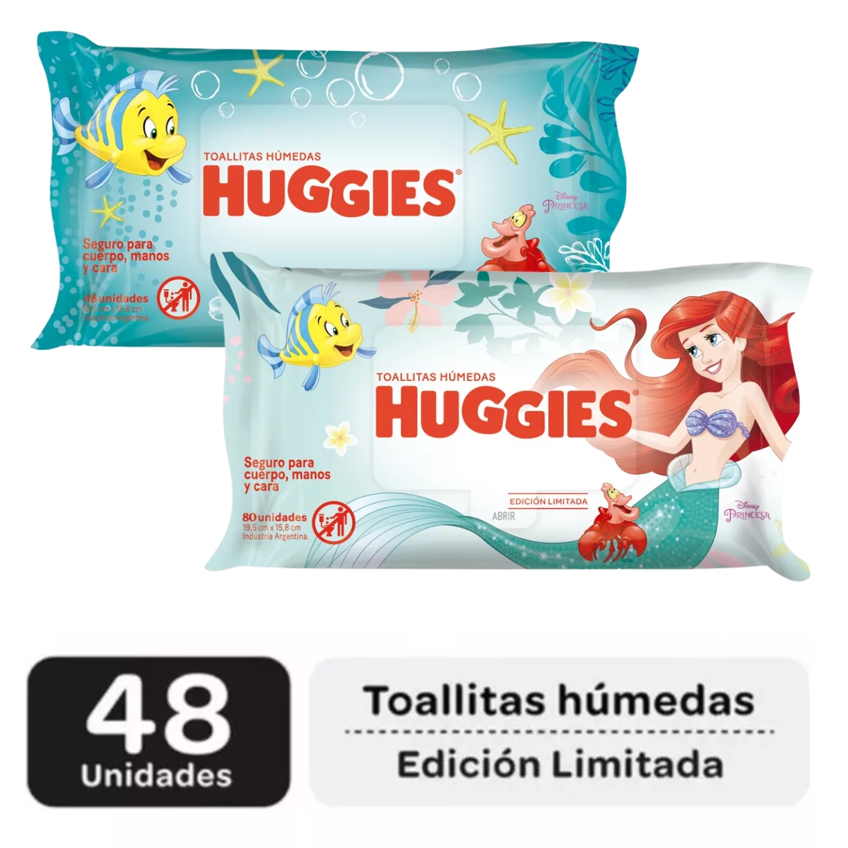 Imagen 4 de 4 de Set 2 Pañales Huggies Recien Nacido Y Toallitas Humedas X48u