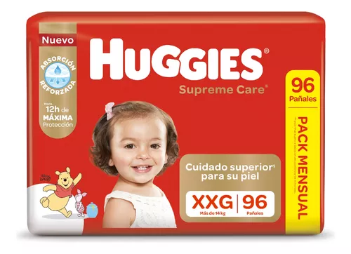 Miniatura 1 de 2 de Pañales Huggies Supreme Care Pack Mensual XXG x 96 unidades