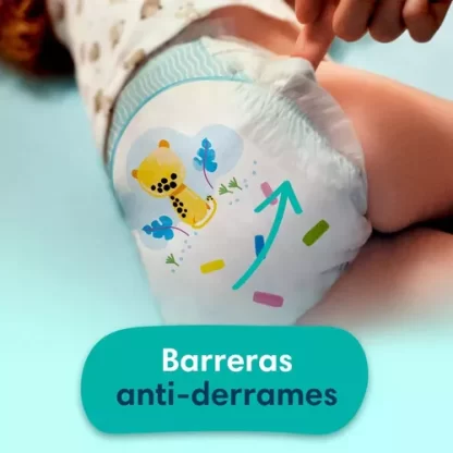 Imagen 8 de 8 de Combo 3 Pack Pañales Bebe Pampers Babydry Pequeño Talle P 168 unidades