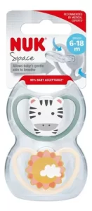 Miniatura 1 de 7 de Set 2 Chupetes Nuk Space Anatomico 6-18m