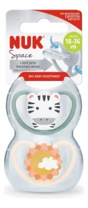 Miniatura 1 de 7 de Set 2 Chupetes Nuk Space Anatomico 18-36m