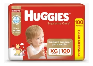 Imagen 1 de Huggies Supreme Care Pack Mensual Xg X100u Género Sin Género Tamaño Extra Grande (xg)