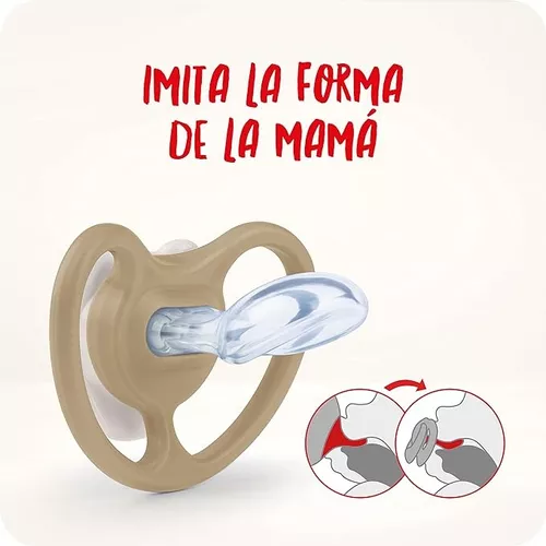 Imagen 6 de 7 de Set 2 Chupetes Nuk Space Anatomico 0-6m