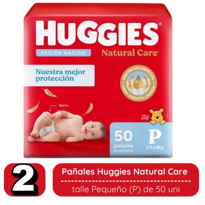 Imagen 2 de 3 de 100 Pañales Huggies Supreme Care Pequeño (P) Paquete Rojo