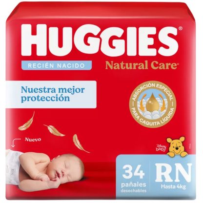 Imagen 3 de 3 de 68 Pañales Huggies Supreme Care Recién Nacido (RN) Paquete Rojo