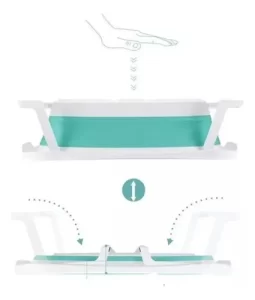 Miniatura 6 de 9 de Set Banera Bebe Plegable Con Colchón Reductor Adaptador Love