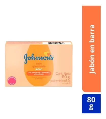 Imagen 2 de 2 de Jabón Para Bebe Glicerina Johnson Baby 80 Grs