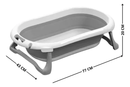 Imagen 5 de 9 de Set Banera Bebe Plegable Con Colchón Reductor Adaptador Love