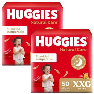 Combo 2 Pack Pañales Huggies Supreme Care Rojo Talle XXG