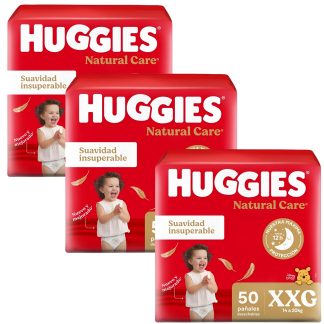 Combo 3 Pack Pañales Huggies Supreme Care Talle XXG