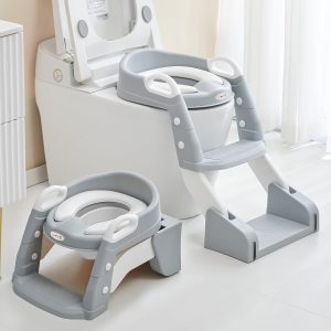 Miniatura 1 de 3 de Pelela Adaptador De Inodoro Asiento Reductor Con Escalera Plegable Love
