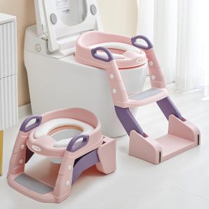Miniatura 2 de 3 de Pelela Adaptador De Inodoro Asiento Reductor Con Escalera Plegable Love