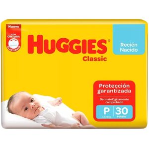 Miniatura 1 de 1 de Pañales Huggies Classic Talle P x30 unidades