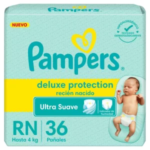 Miniatura 1 de 1 de Pañales Pampers Deluxe Protection Recién Nacido x36 unidades