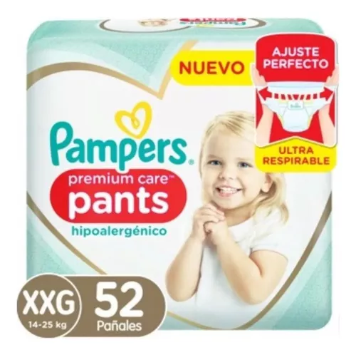 Imagen 3 de 3 de Pañales Pampers Premium Care Pants XXG X 52UN