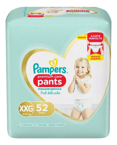 Imagen 2 de 3 de Pañales Pampers Premium Care Pants XXG X 52UN
