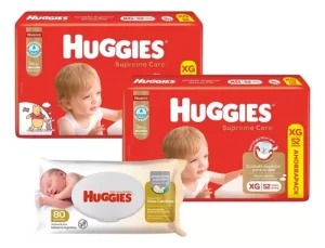 Imagen destacada de Set 2 Pañales Huggies Supreme Care Y Toallitas Humedas X80u