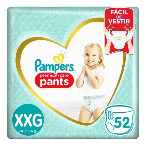 Imagen 1 de 3 de Pañales Pampers Premium Care Pants XXG X 52UN