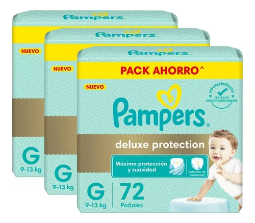 Combo 3 Pack Pañales Pampers Deluxe Protection