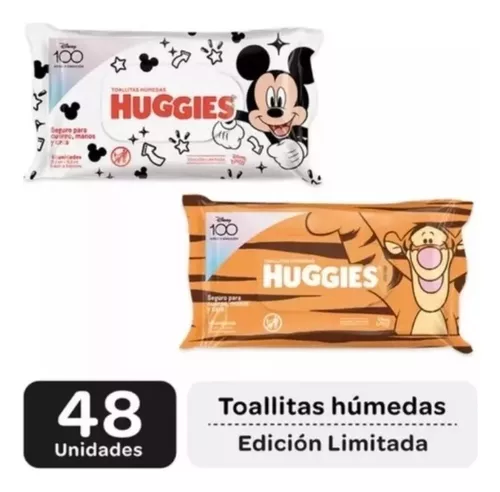 Imagen 1 de 2 de Combo Pañales Huggies Supreme Care + Toallitas Humedas Disney X48u