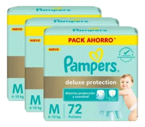 Imagen destacada de 3 Pañales Pampers Deluxe Protection Mediano Grande G Xg Xxg