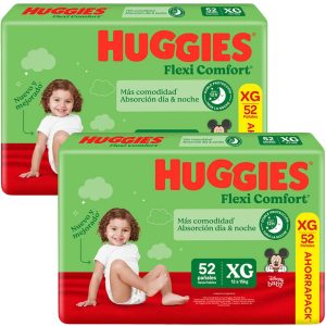 combo huggies flexi comfort x2 talle XG