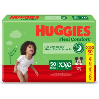 Imagen 1 de 1 de Pañales Huggies Flexi Comfort XXG x50 unidades