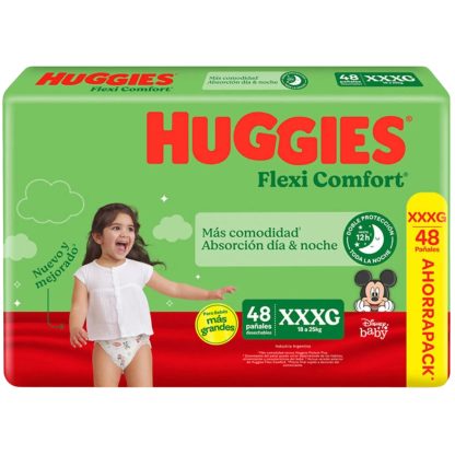 Imagen 1 de 4 de Pañales Huggies Flexi Comfort XXXG x48 unidades