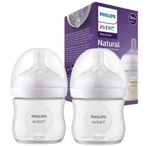 Miniatura 3 de 7 de Set 2 Mamaderas Avent 125ml Natural Anticolicos Sin Bpa Rn