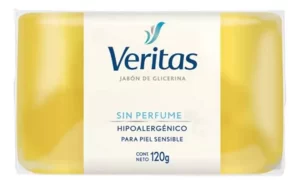 Miniatura 1 de 2 de Jabon De Glicerina Veritas Hipoalergenico Sin Perfume 120 Gr