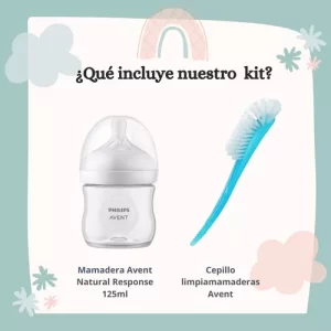 Miniatura 2 de 6 de Mamadera Avent Natural Response 125ml Sin Bpa Recien Nacido + Cepillo