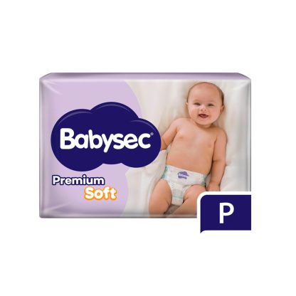 Imagen 1 de 1 de Pañales Babysec Premium Soft Talle Pequeño (P) Hasta 6 kilos x36u