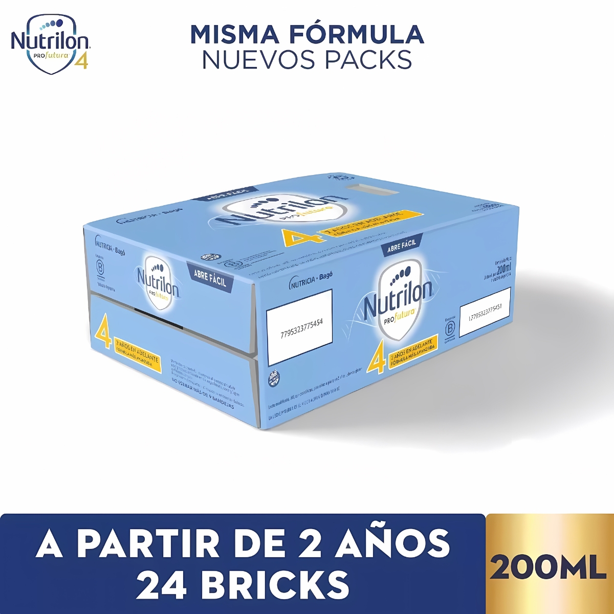 Imagen 1 de 1 de Leche de fórmula líquida Nutrilon Profutura 4 (a partir de los 2 años) x 24 bricks de 200ml