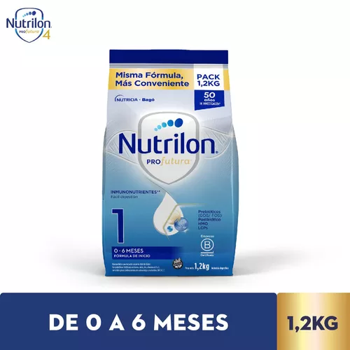 Imagen 1 de 3 de Leche en polvo Nutrilon Profutura 1 de 0 a 6 meses - Pouch 1,2 kg