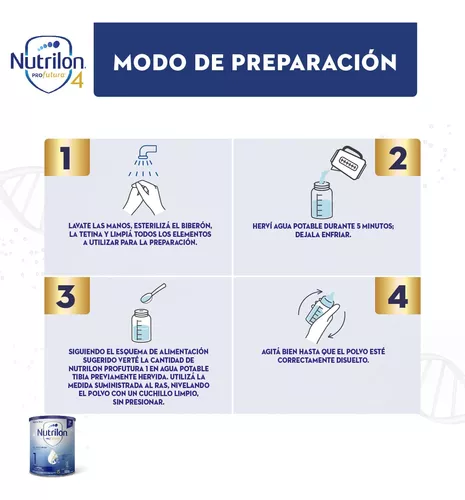 Imagen 3 de 3 de Leche en polvo Nutrilon Profutura 1 de 0 a 6 meses - Pouch 1,2 kg