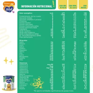 Miniatura 2 de 6 de Leche en polvo Vital 1 (0 a 6 meses) - Lata de 800g 