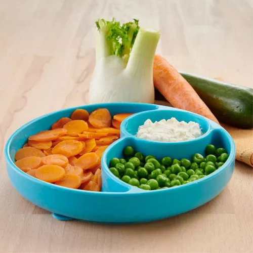 Imagen 2 de 4 de Plato De Silicona Bebé Con Divisiones Take Eat Easy Chicco
