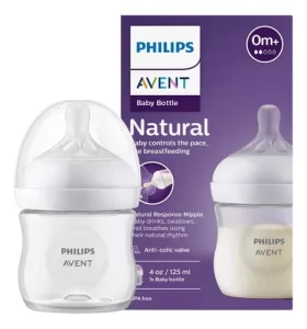 Miniatura 3 de 7 de Set Mamadera Avent 125ml Natural + Chupete Night Time 0-6 Meses x2